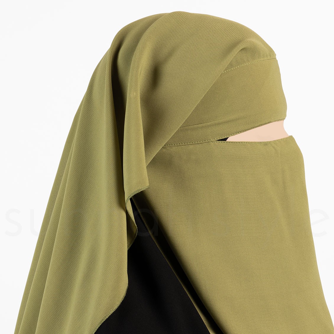 Sunnah Style Two Layer Niqab Moss